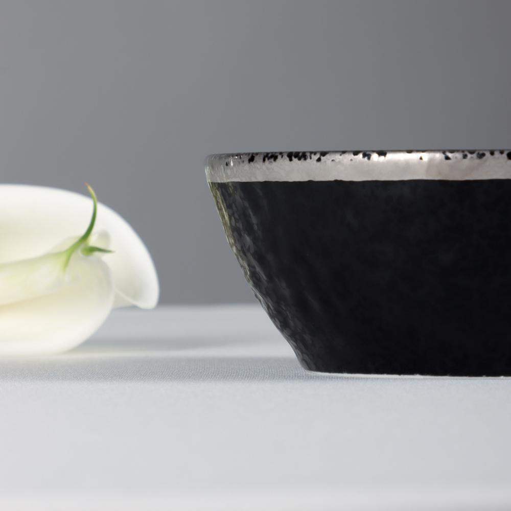 MILLIMI Романс Салатник, 500мл, 15х14х5,5см, фарфор, чёрный - #7