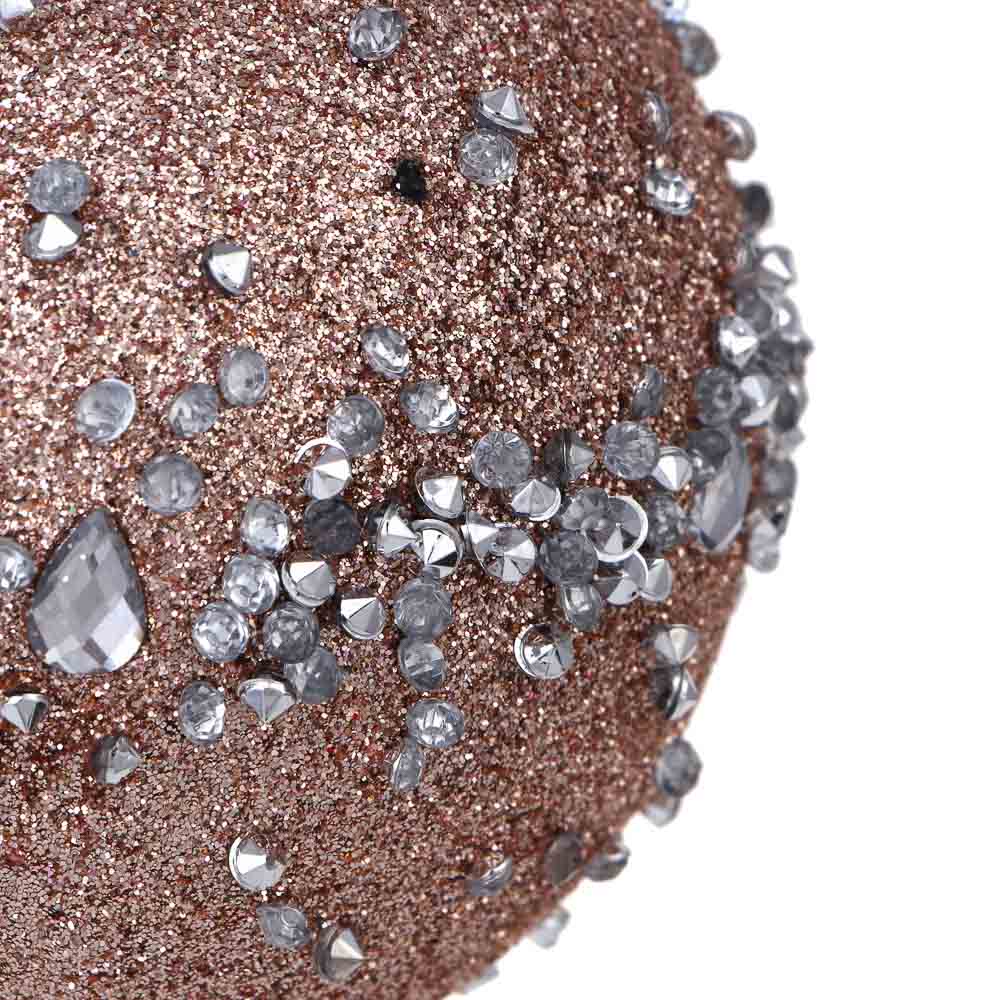 СНОУ БУМ Набор шаров 8 см, 4 шт, розовый, 26-181 - #3