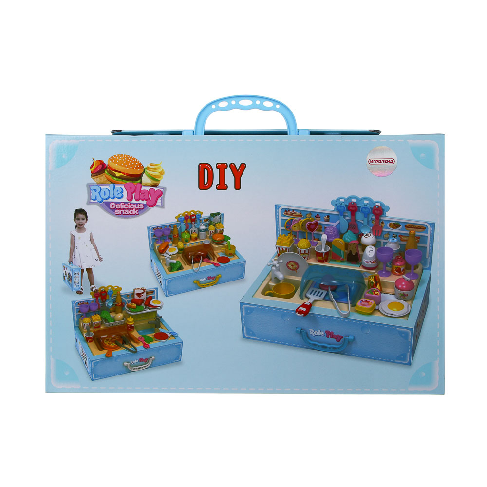 ИГРОЛЕНД Игровой набор Кухня в чемодане, PP, ABS, 39х26х10,5 см - #13