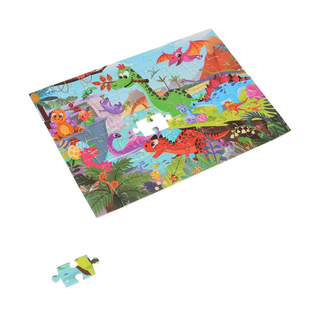 Пазл для малышей, картон, 64 элемента, 12х12х3,5см - #4