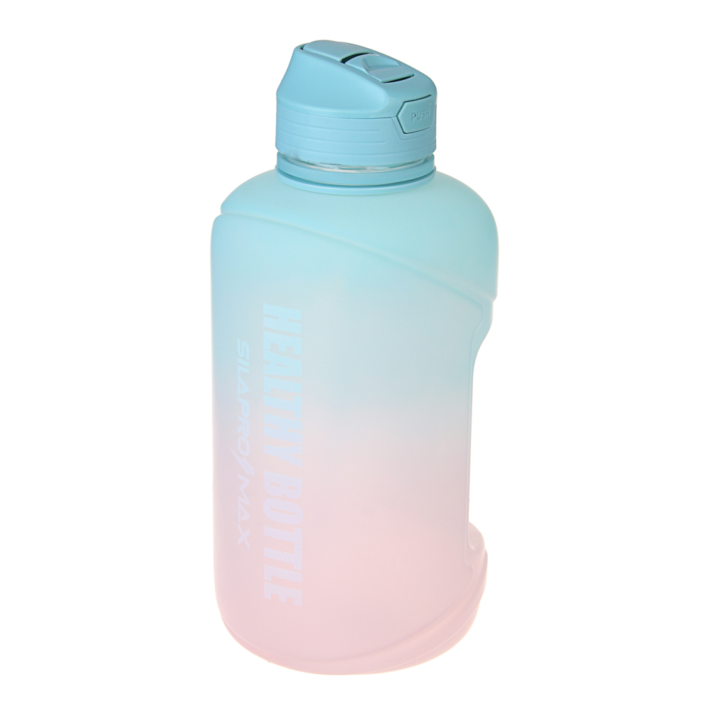 SILAPRO MAX Бутылка спортивная с замком, EGGSHELL BLUE-LOTUS ,2л, PETG - #4
