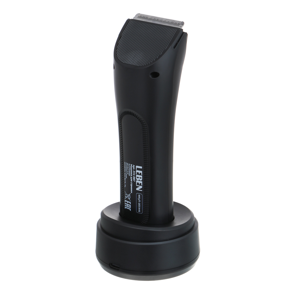 LEBEN Машинка для стрижки, керам.ножи, 600 мА/ч, дисплей, 1 час работы, 1 скорость, насадки - #3