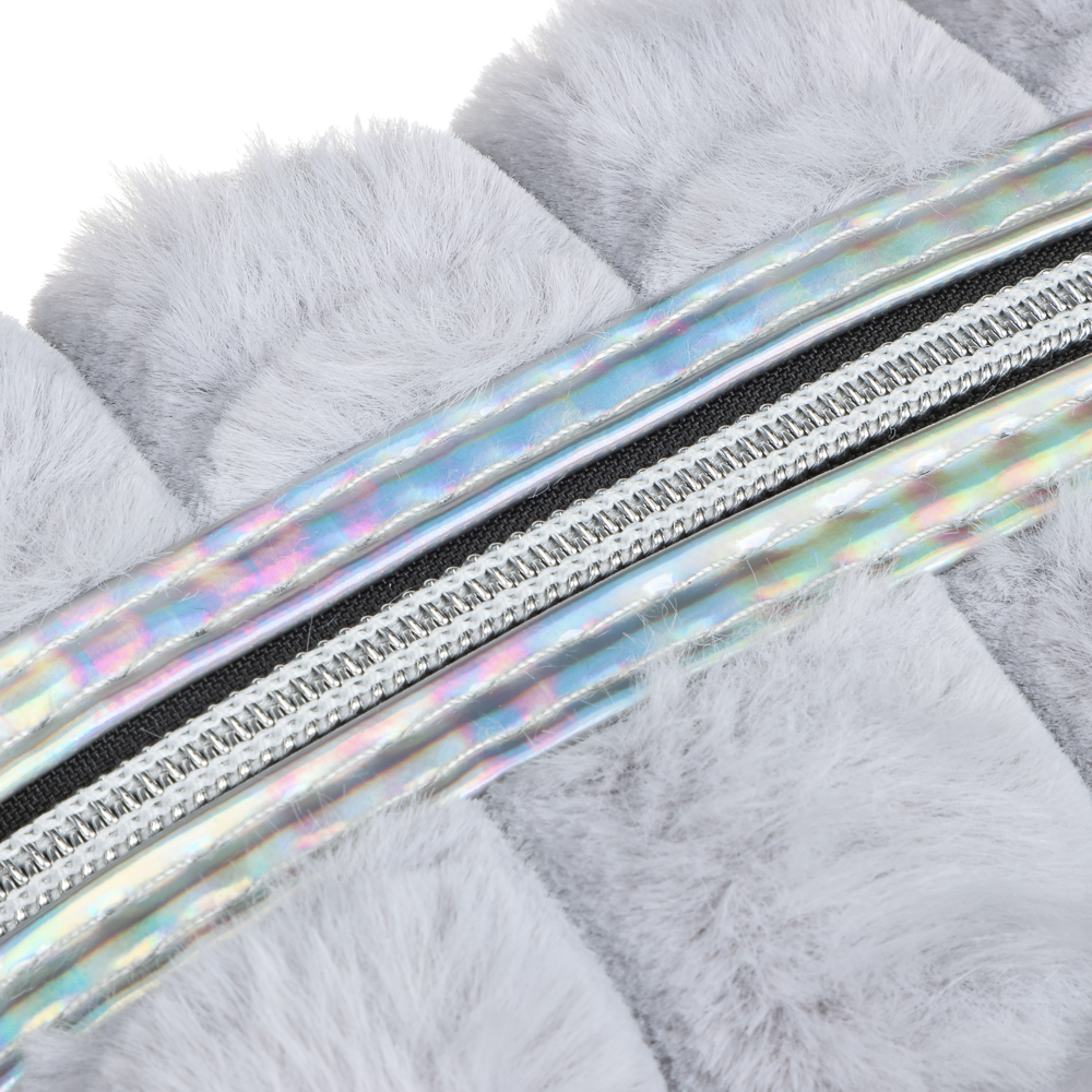 ЮL Косметичка из искусственного меха Флаффи, 100% ПЭ, 18х10х7см, 2 цвета - #6