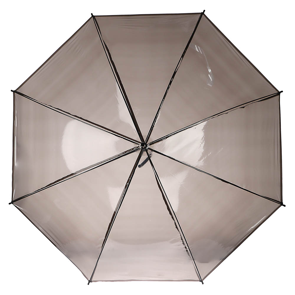 Зонт-трость прозрачный, диаметр 90 см, 8 спиц, ЭВА, пластик, сплав, 3 цвета - #8