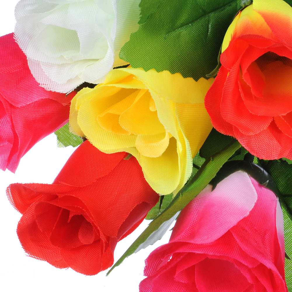 Цветок искусственный в виде розы, 35-40 см, пластик, 4 цвета - #4