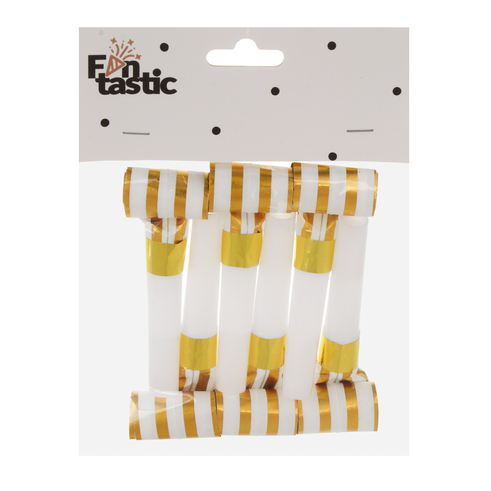 Набор гудков праздничных тм Fntastic 6 шт, фольга, пластик, 2 цвета - #4