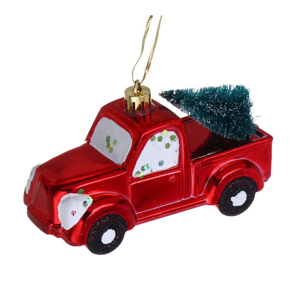 СНОУ БУМ Подвеска декоративная, "Машинка", 11х5,3х6,5см, пластик - #1