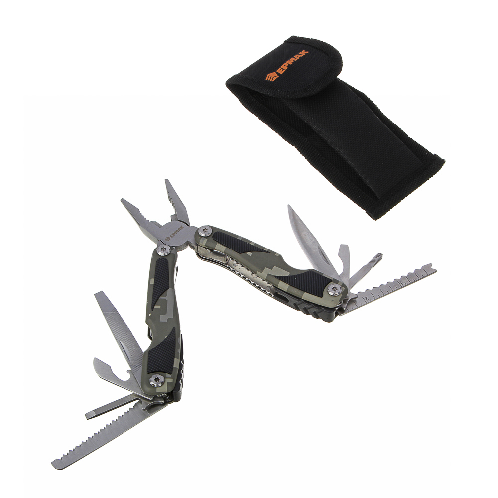 Мультитул многофункциональный тм ЕРМАК, 15 функций, нерж. Сталь, 15 см - #2