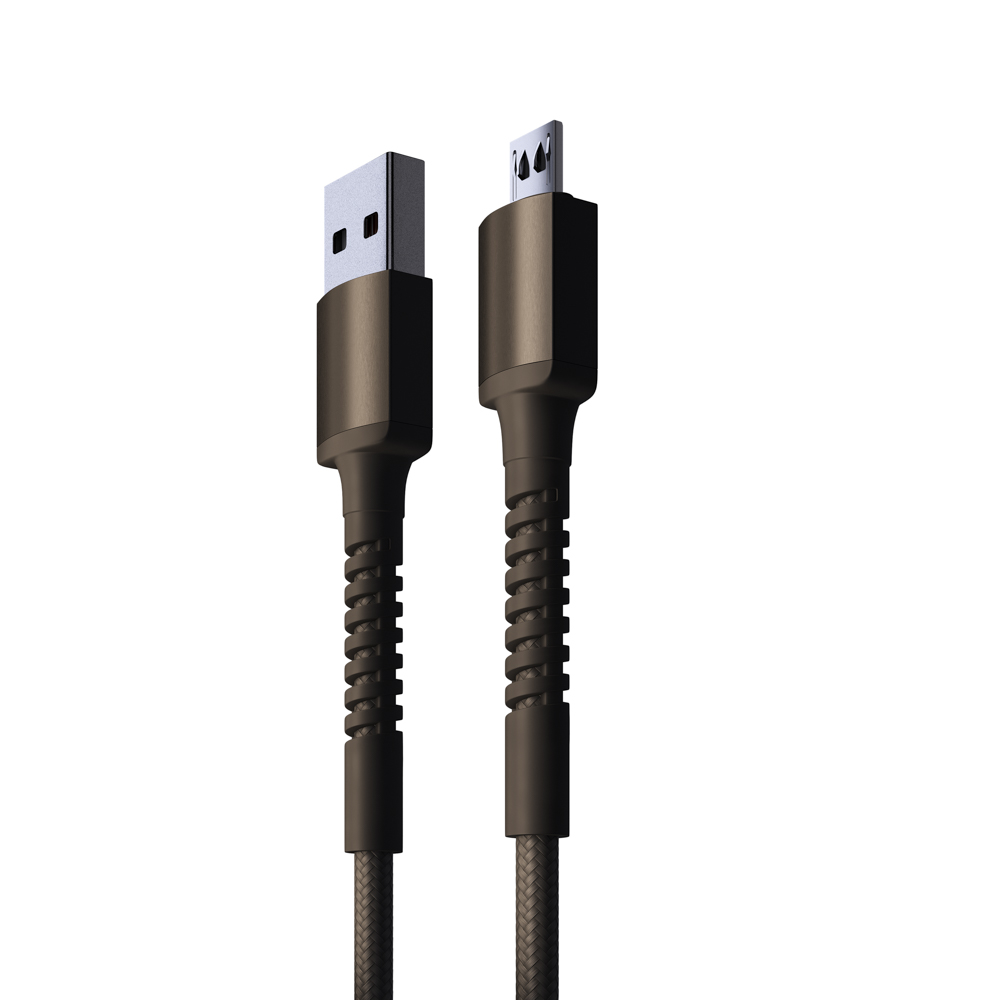 BY Кабель для зарядки XXL Micro USB, 2 м, Быстрая зарядка QC3.0, черный - #3