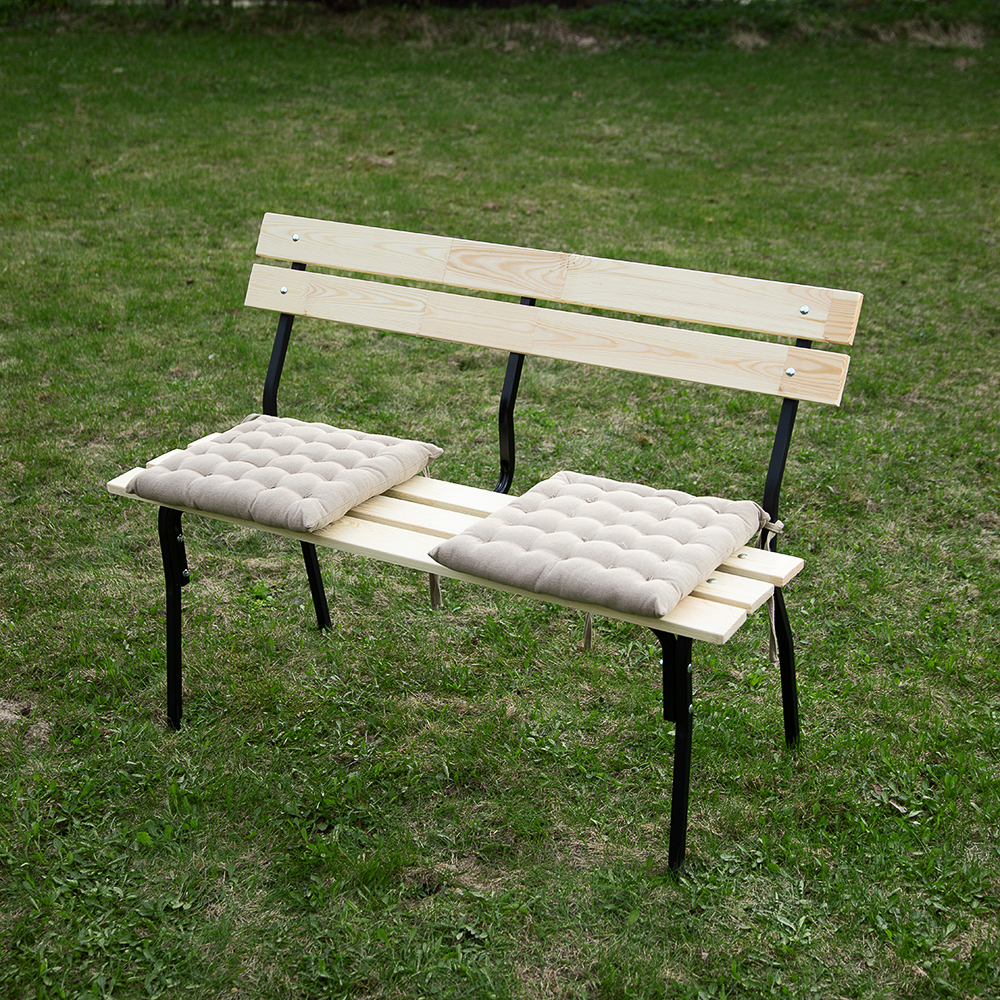 Скамейка "ХИТ" 118x51x86 см, древесина хвойных пород + металл - #5