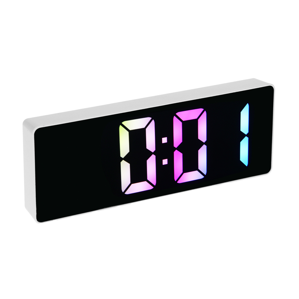 LADECOR CHRONO Будильник электронный, 16x6x2 см, АВС пластик, 3xAАA, оправа цвет белый - #2