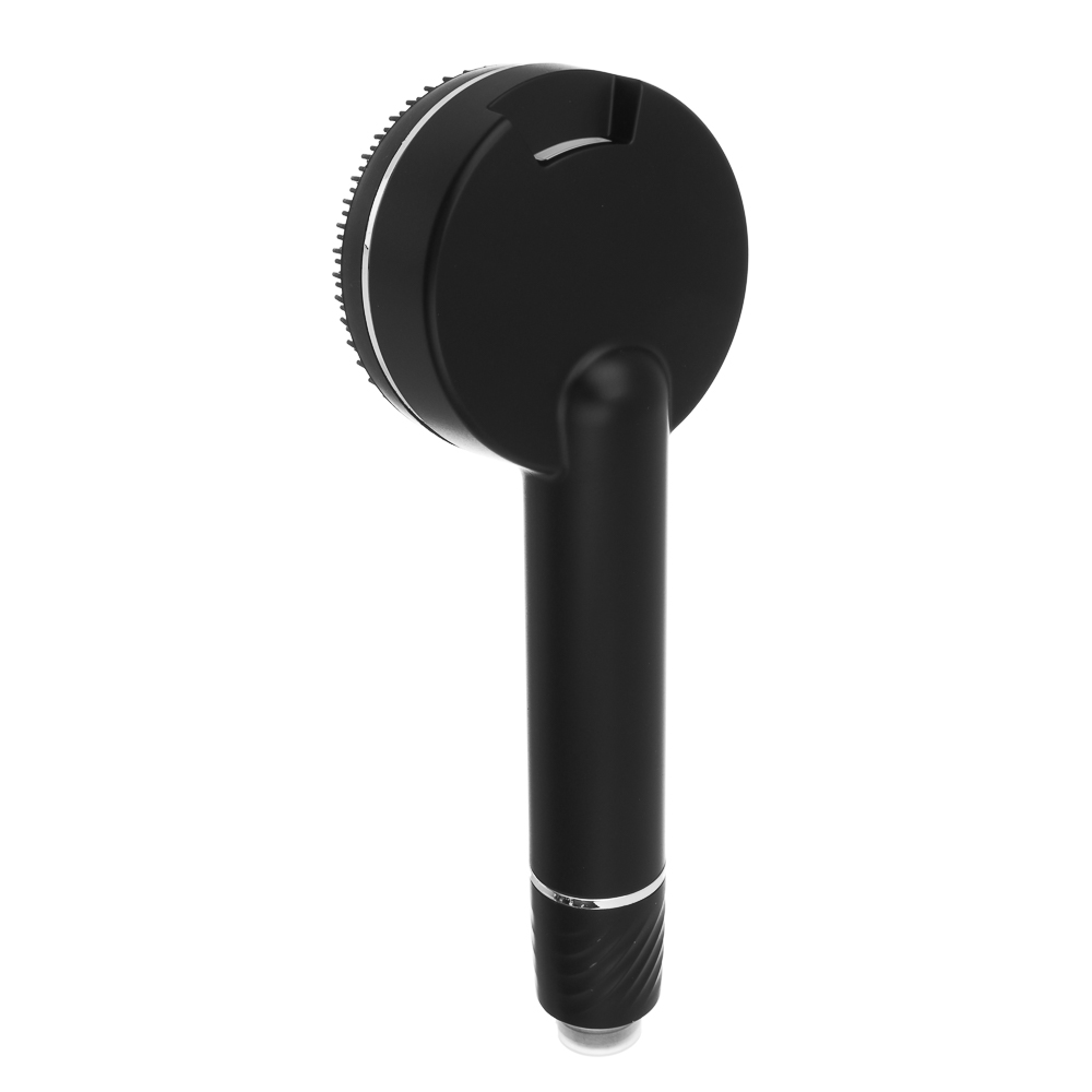 RAIN Лейка для душа, 4 режима, с массажными мягкими щеточками, фильтр, кнопка стоп, 90мм, черный - #5