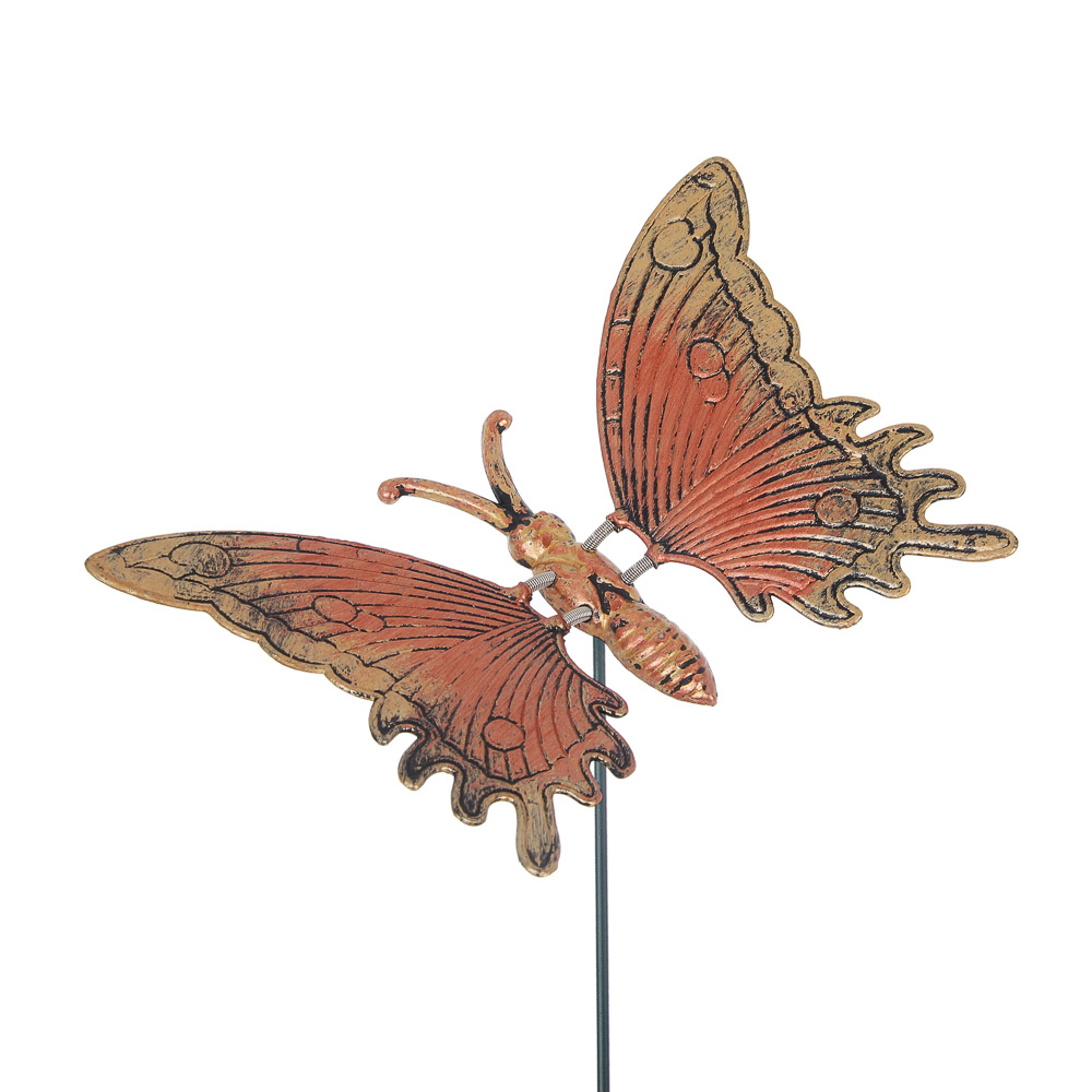 Фигурка на стержне "Бабочка" тм INBLOOM, 13х10х60см, пластик, металл - #4