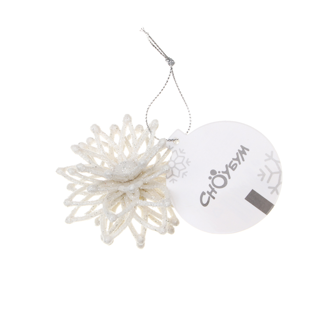 СНОУ БУМ Цветок 1 шт, 9 см, пластик, 26-819 - #4