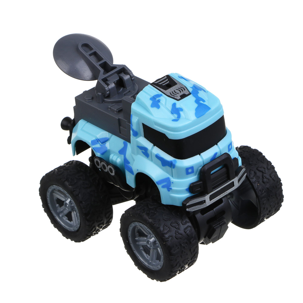 ИГРОЛЕНД Машинка военная "Внедорожник", милитари, инерция, резиновые колеса,PP, 8,5х9х6,5см, 4 диз - #5