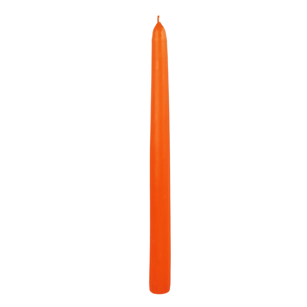 Свеча античная коническая Ladecor, оранжевая, 25 см - #1