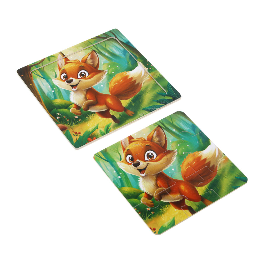 ИГРОЛЕНД Пазл деревянный для малышей, дерево, 15х15см, 6-10 дизайнов - #4