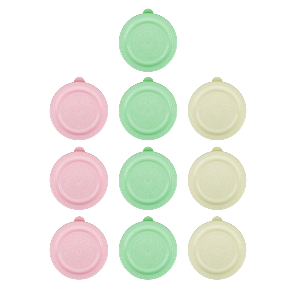 Набор "Холодных" крышек для закрывания банок 10шт полиэтиленовых цветных - #3