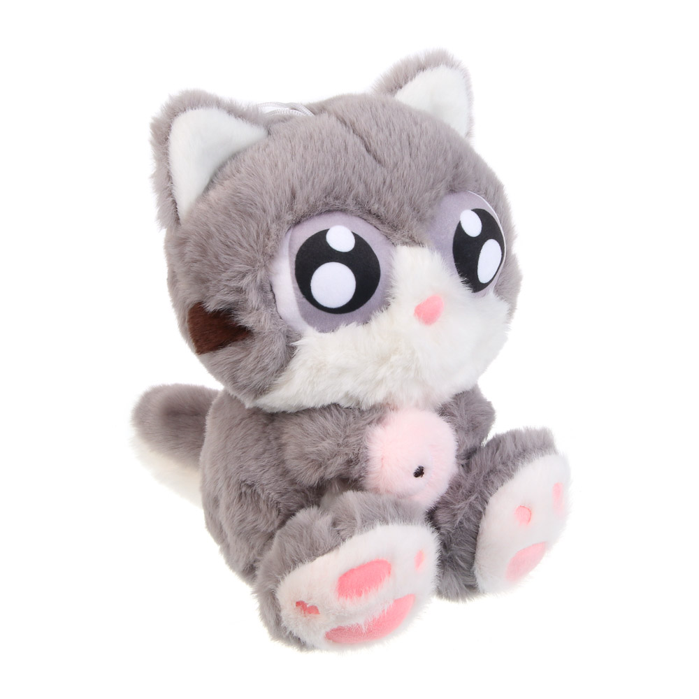 ИГРОЛЕНД Игрушка мягкая "Котя с рыбкой", 23 см, полиэстер - #2