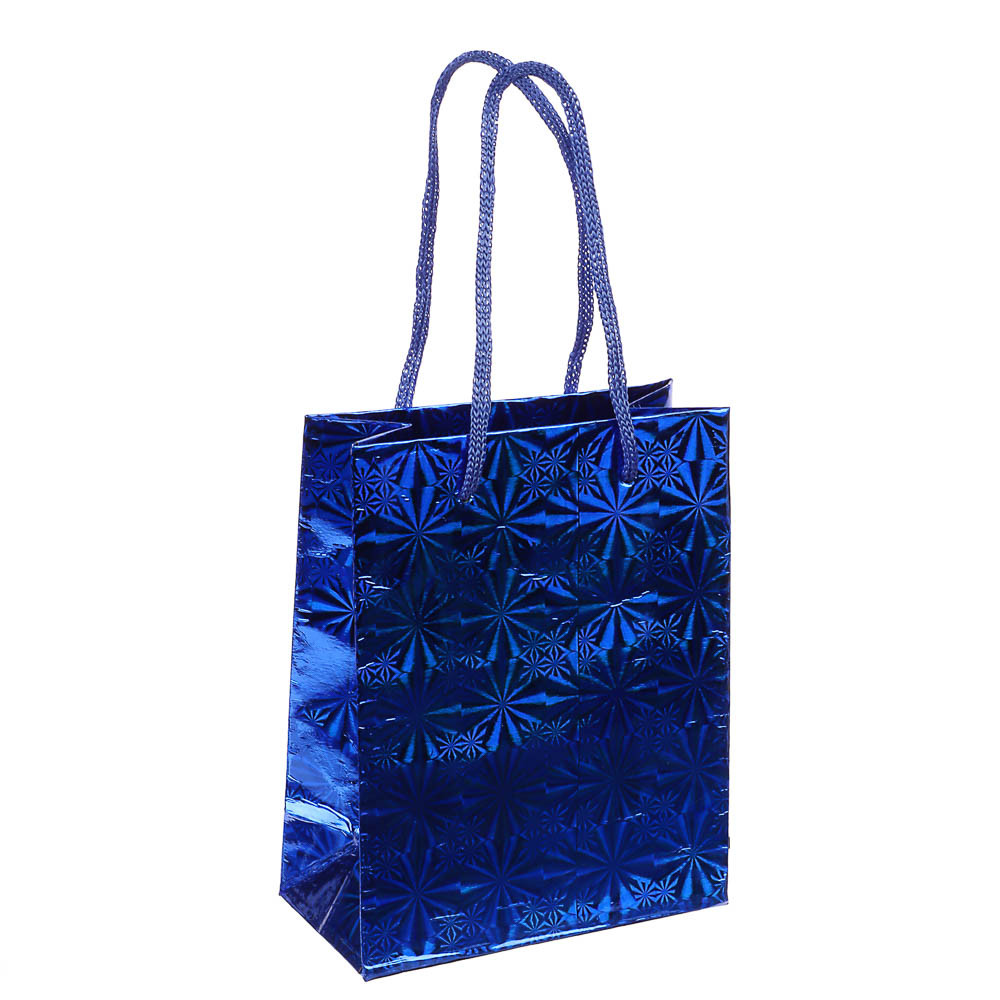 Пакет подарочный бумажный тм СНОУ БУМ 11,5x14,5x6,5 см, фольгированный, 6 цветов - #2