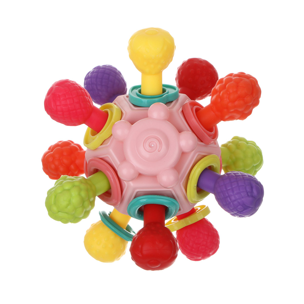 ИГРОЛЕНД Развивающая игрушка "Бизи-шар", ABS, 10,7х6,7х9,8см, 2 дизайна - #6