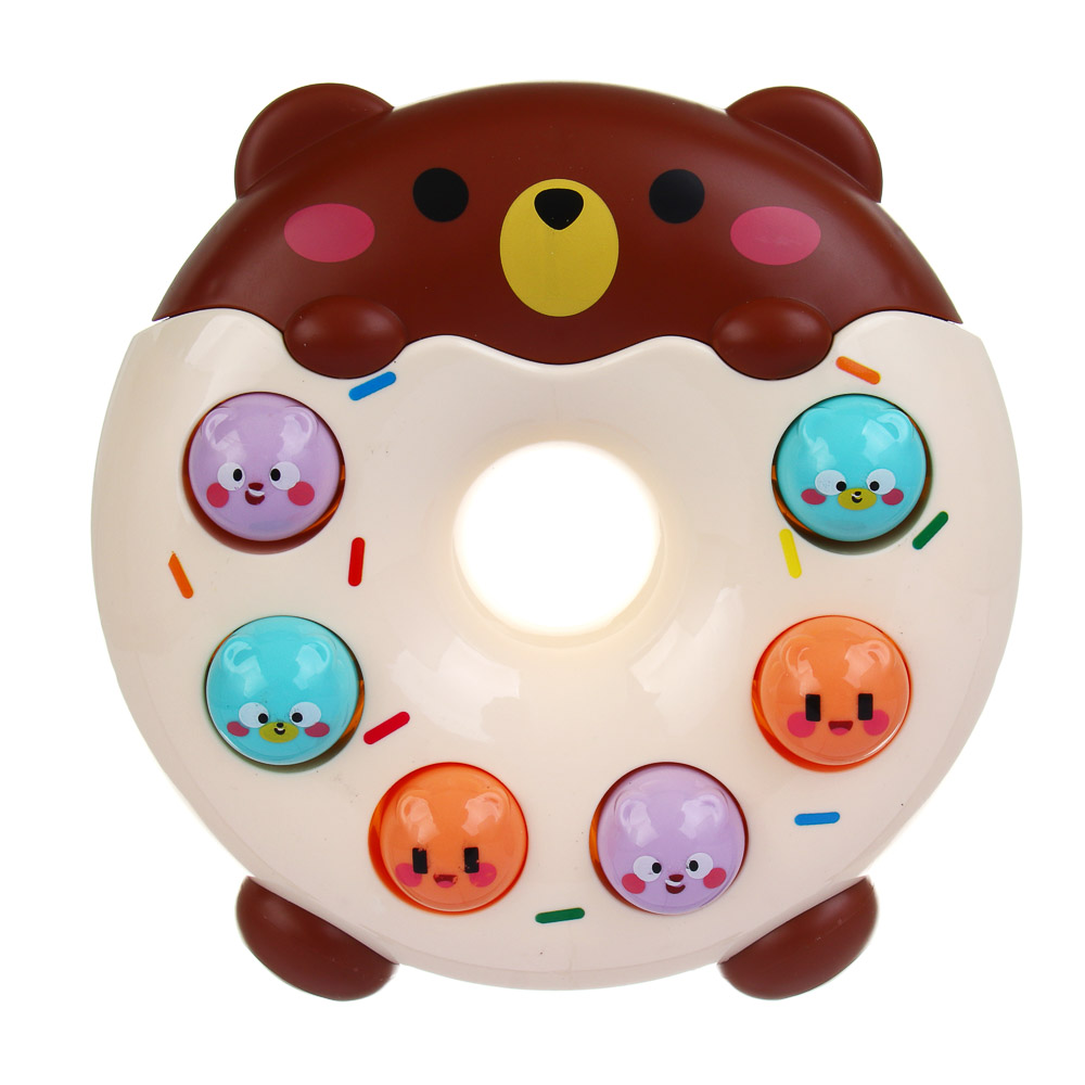 Развивающая игрушка сортер "Пончик", ABS, 22х5,5х15см, 2 диза - #4