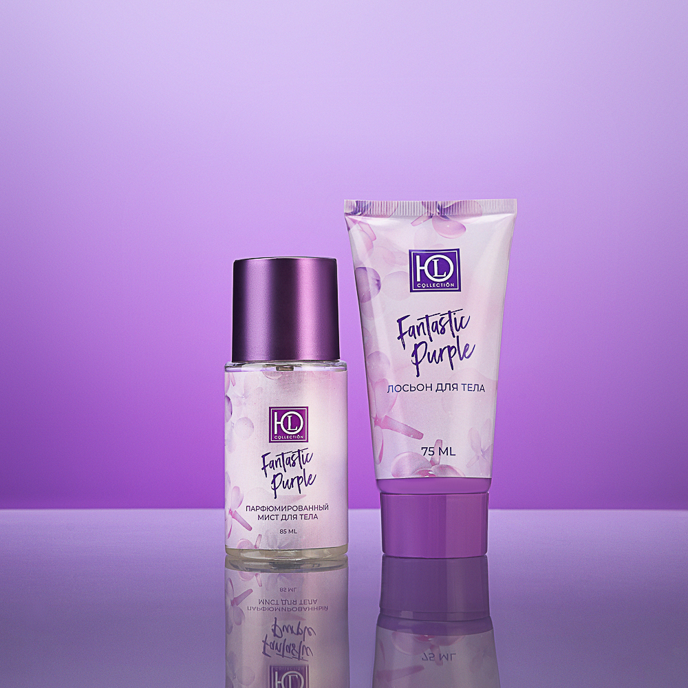 ЮL Набор парфюмированный "Fantastic Purple" (лосьон для тела 75 мл + мист для тела 85 мл) - #11
