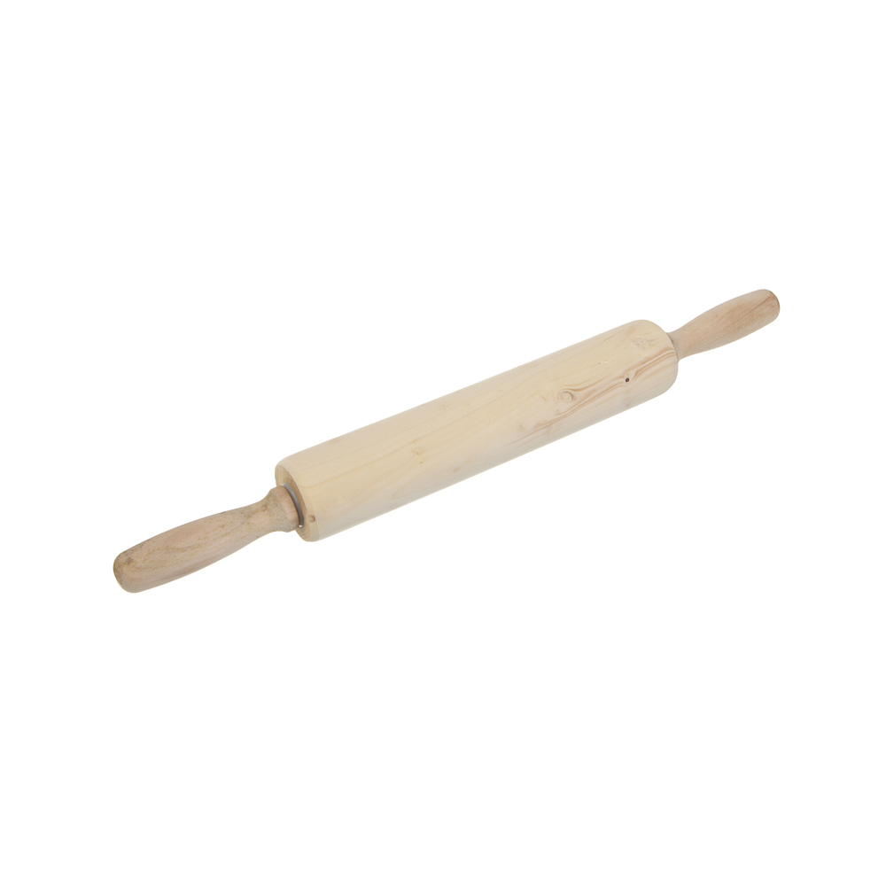 Скалка деревянная тм Vetta c вращающимися ручками, 42*5см - #1