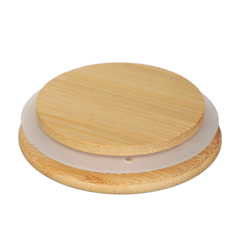 Банка для сыпучих продуктов, стекло, бамбук.крышка, 300мл - #6