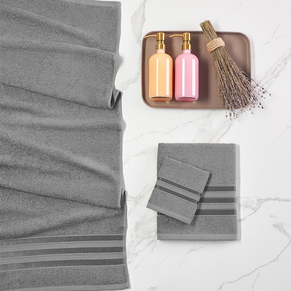 PROVANCE Фрэя Полотенце махровое, 100% хлопок, 70х130см, 360гр/м, серый - #11