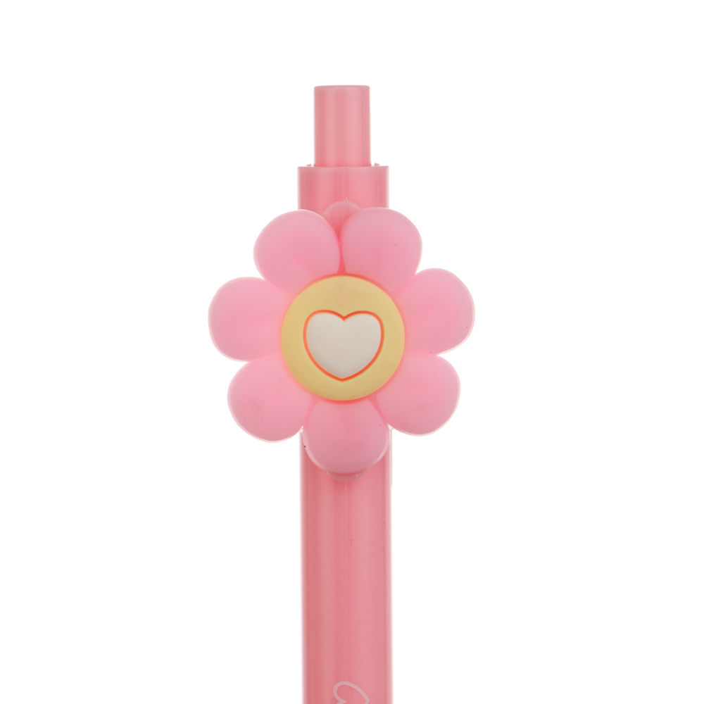 Ручка шариковая автоматическая синяя 0,7мм, "Цветочное настроение", 4 вида - #5