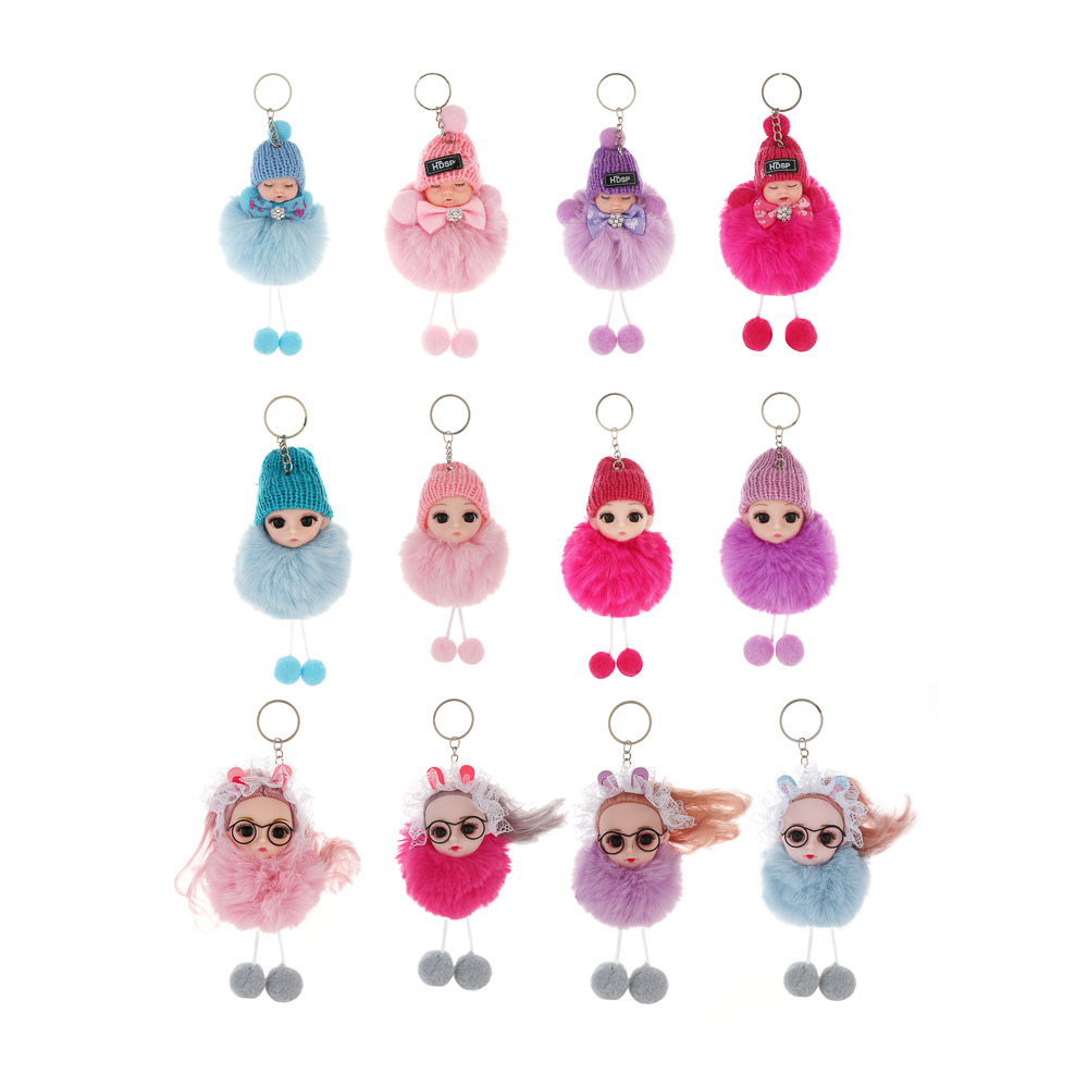 Подвеска мягкая "Куклёныш", полиэстер, иск. мех, PVC, металл, тм ИГРОЛЕНД, 1811-50 - #1