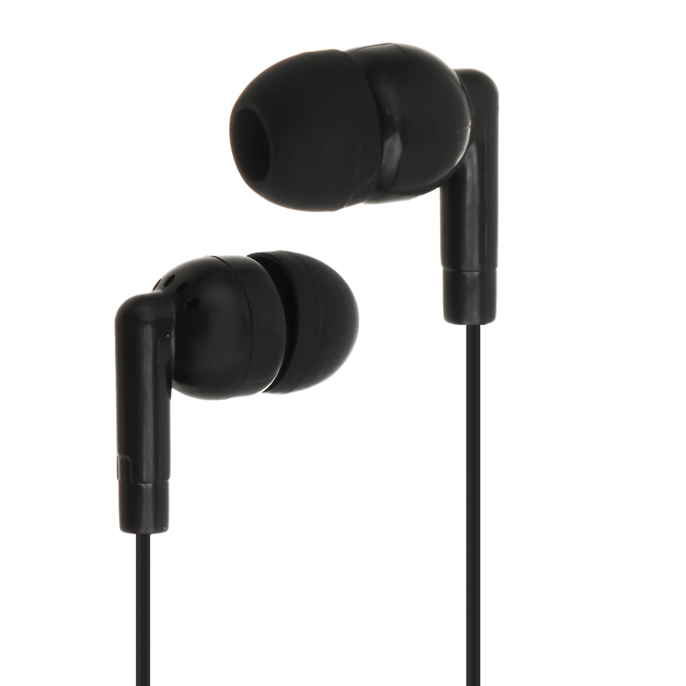 Наушники проводные внутриканальные BY Promo, 100см, jack 3.5мм, чёрный - #2