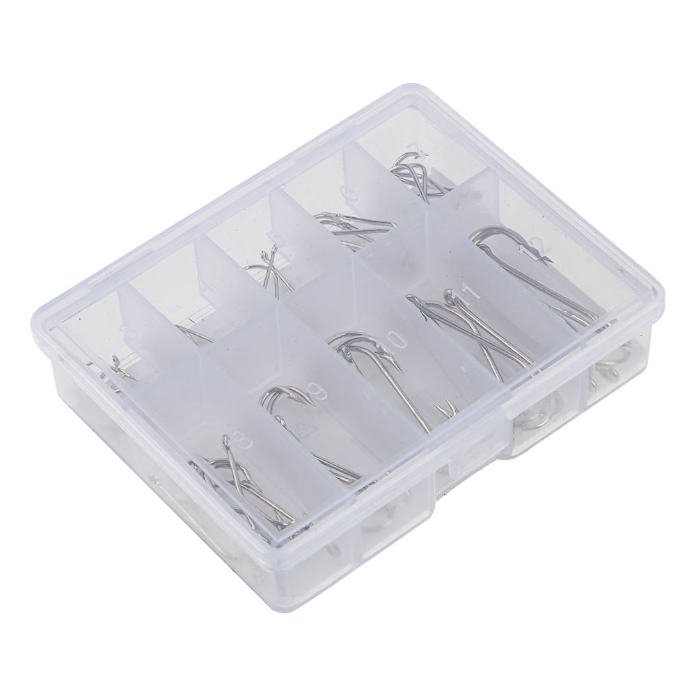 Набор крючков тм AZOR FISHING, 50шт, металл, черные, золотые - #2