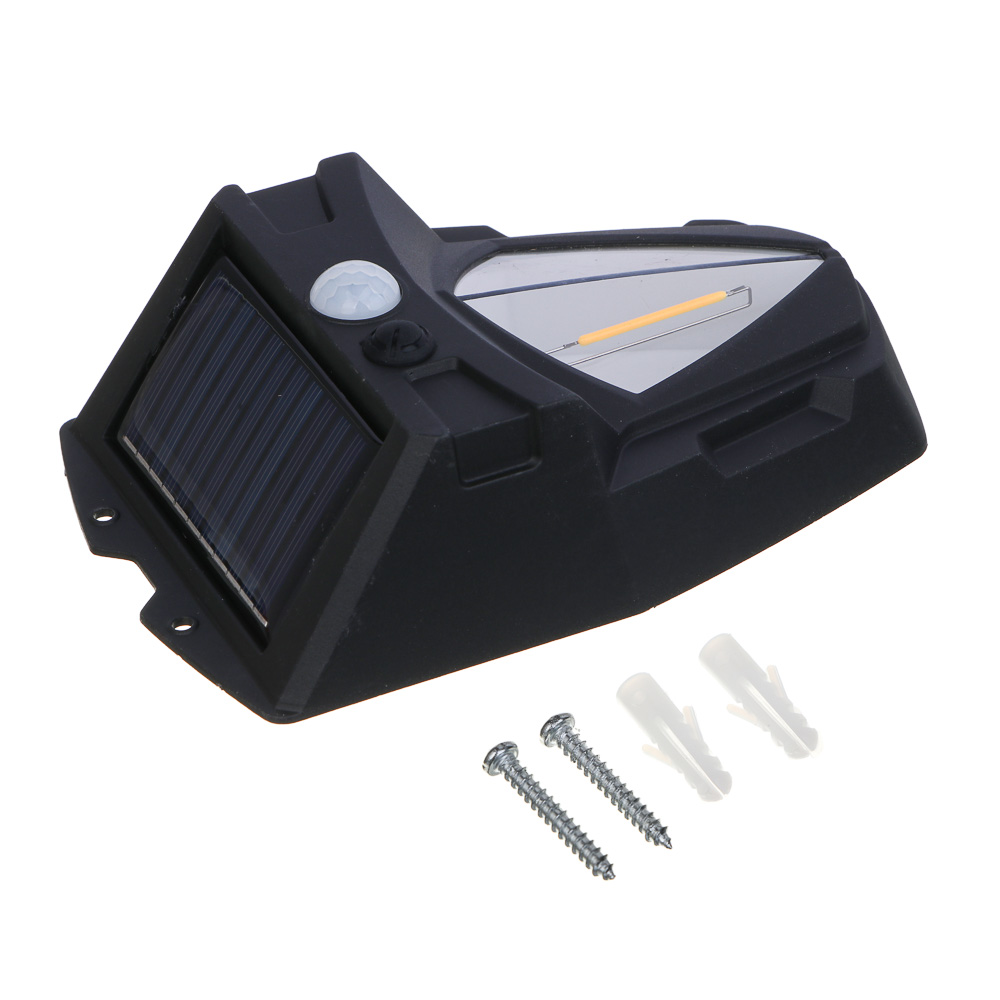 ЕРМАК Светильник, солнечная батарея, 1-1 LED, 800мАч, 3 режима, пластик, 110х55х165 мм, датчик движ - #3