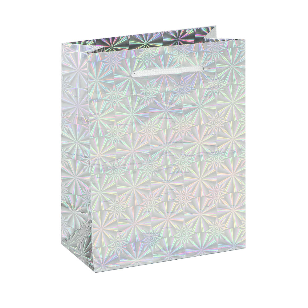 Пакет подарочный бумажный тм СНОУ БУМ 11,5x14,5x6,5 см, фольгированный, 6 цветов - #2