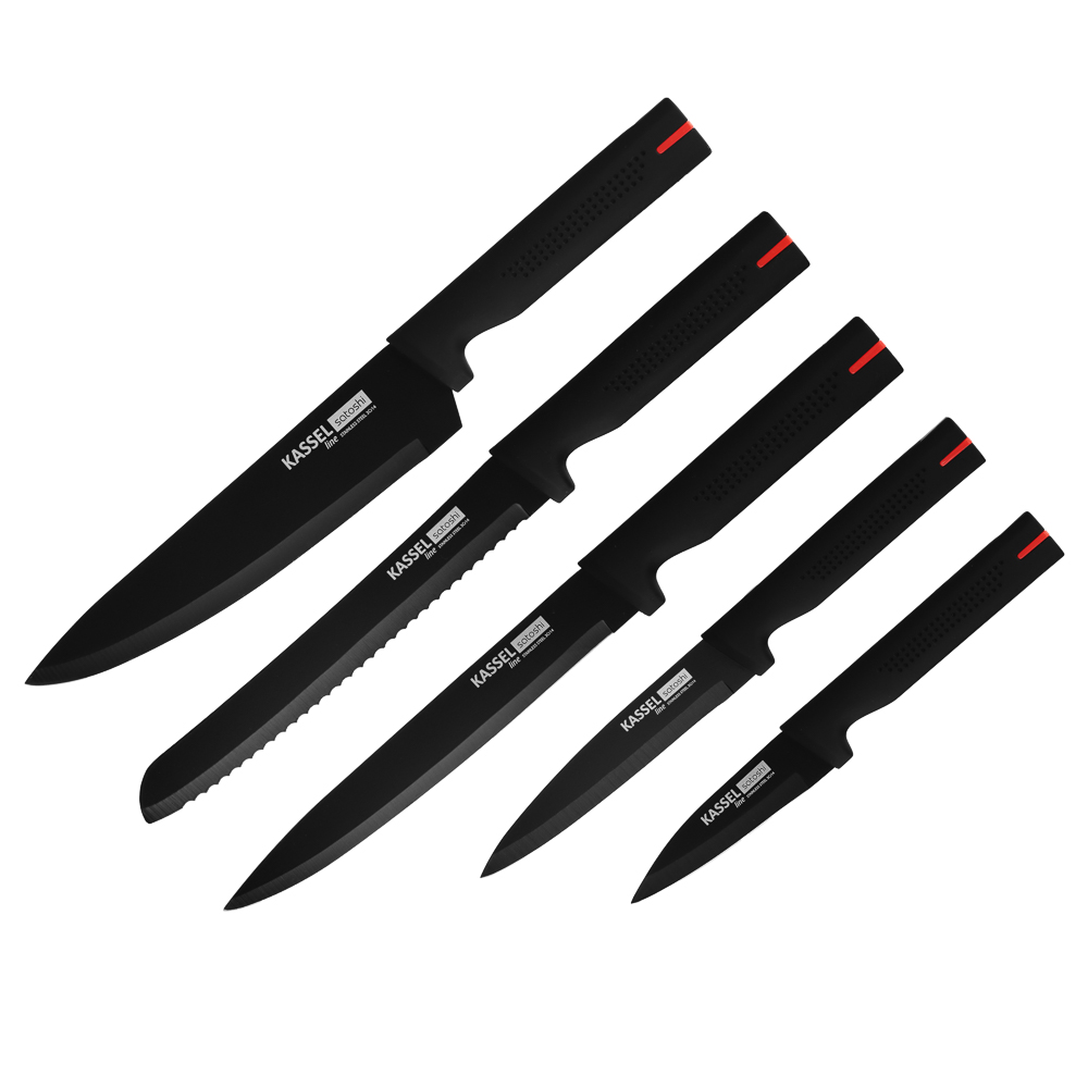 Набор ножей кухонных Satoshi "Кассель", 6 шт на подставке - #3