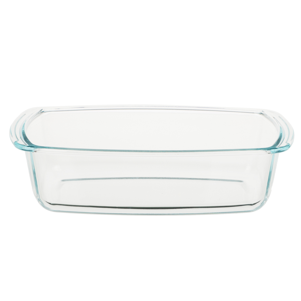 SATOSHI Форма для запекания жаропрочная прямоугольная, с ручками, узкая, стекло, 27х14х7,2см, 1,5л - #3