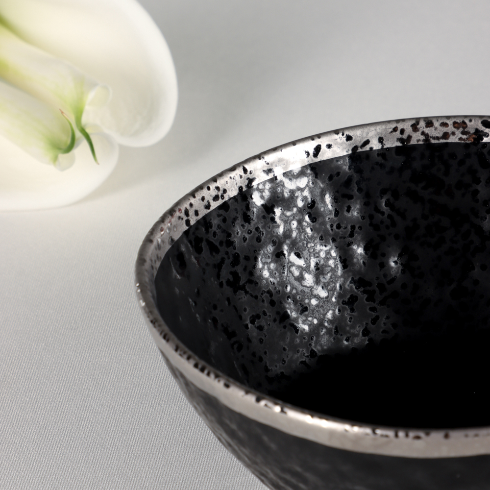 MILLIMI Романс Салатник, 500мл, 15х14х5,5см, фарфор, чёрный - #6