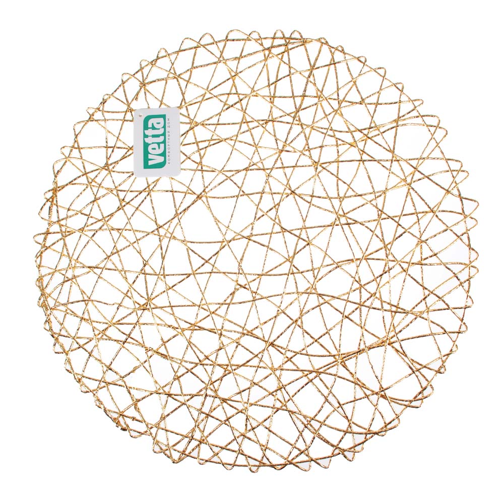 VETTA Салфетка декоративная круглая "Плетение", ПВХ, d38см, 2 цвета - #5