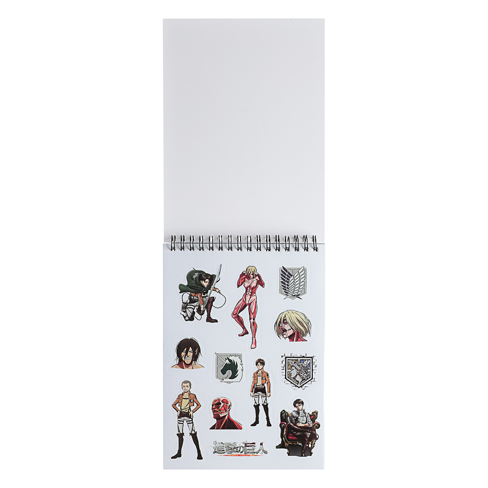 Атака Титанов. Творческий блокнот cо стикерами A5, 14,5x7x21,5см - #3
