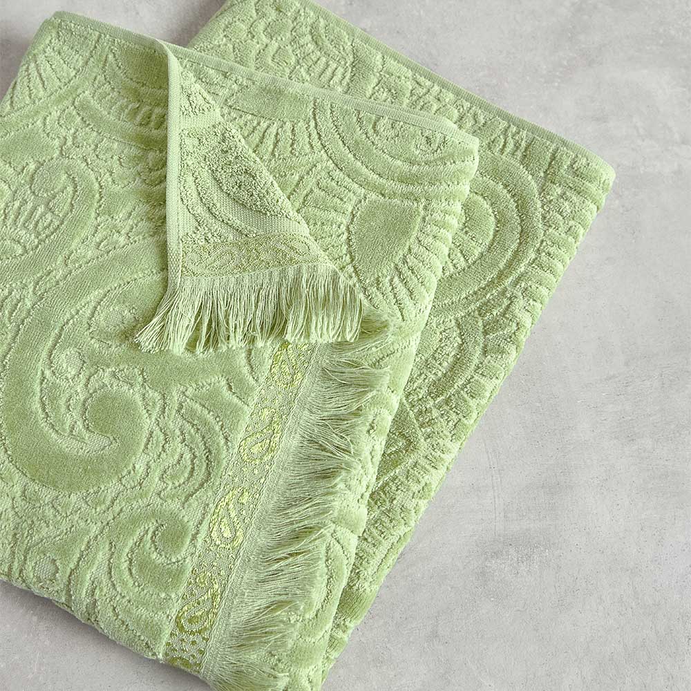 PROVANCE Эвкалипт Полотенце махровое, 100% хлопок, 50х90см, 450гр/м, зеленый - #3