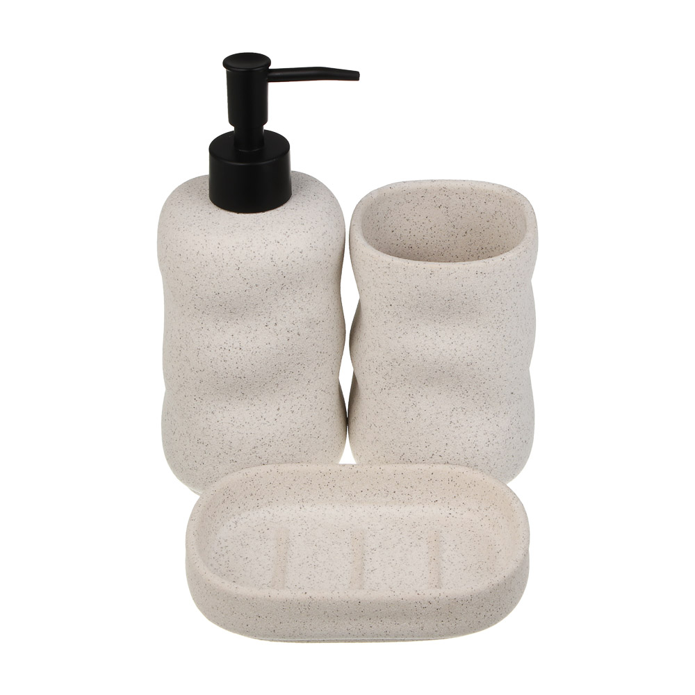 Диспенсер для жидкого мыла тм VETTA Верона 360мл, керамогранит, белый, 7,6x7,6x14/20см - #7