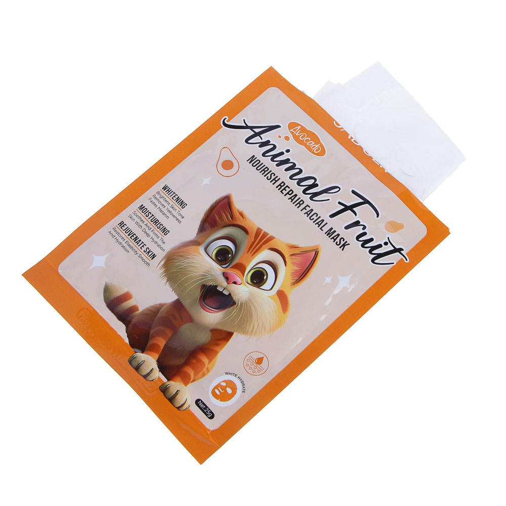 SADOER Маска тканевая питательная восстанавливающая, 25 гр, масло авокадо - #3