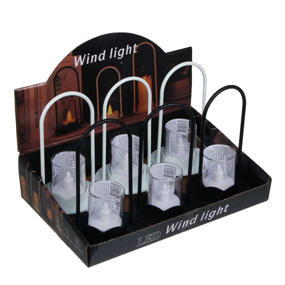 Светильник LED декоративный "Свеча", 9,5x9,5х17,5, 3хLR44, пластик, 2 цвета - #6