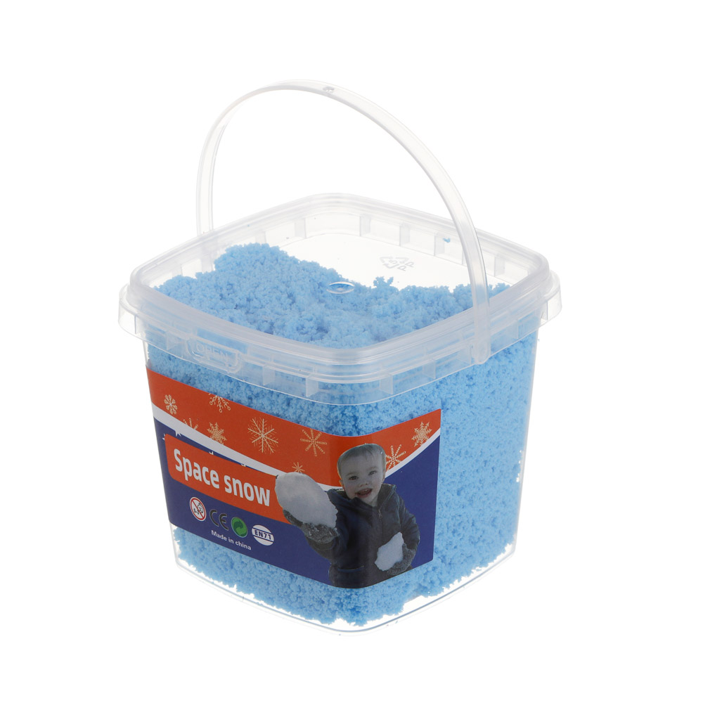 Набор для творчества кинетический песок "Живой снег" с формочками, 7,5х7х6,5см, 70гр, 6 цветов - #1