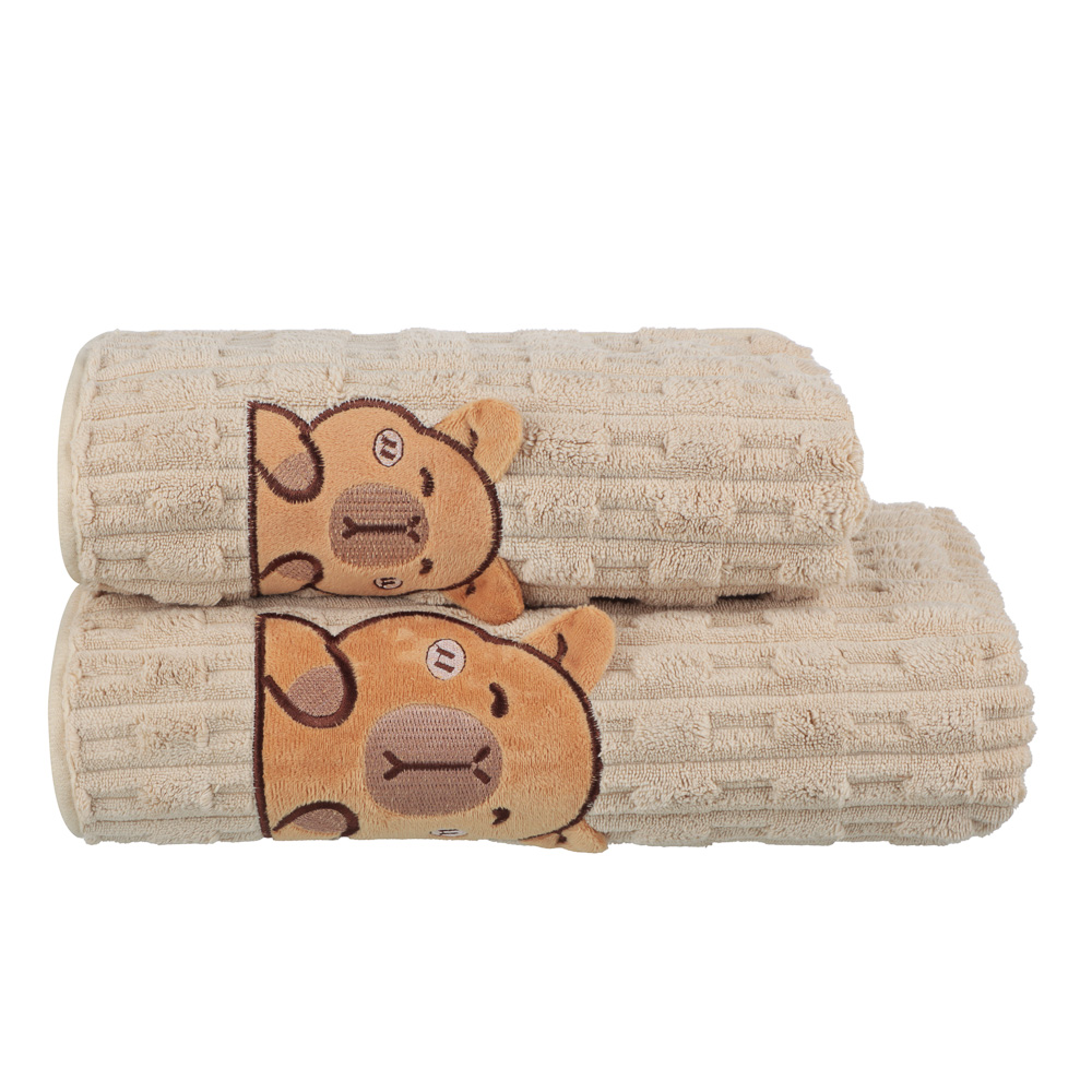 PROVANCE Капибары Полотенце супервпитывающее, 70х120см, 80% полиэстер, 20% полиамид, 280гр/м, 4 цв. - #1