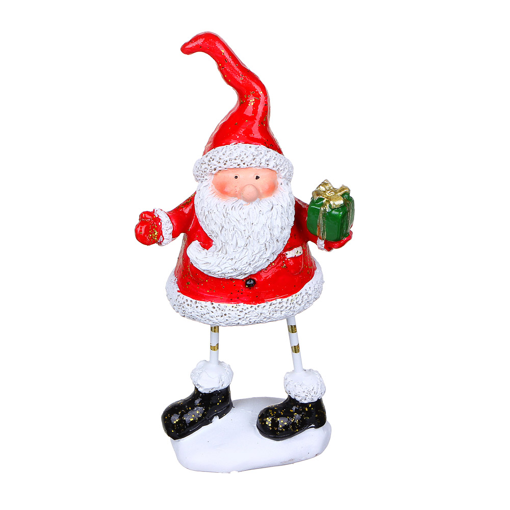 Сувенир Сноубум "Дед Мороз с подарком", на ножках - #2