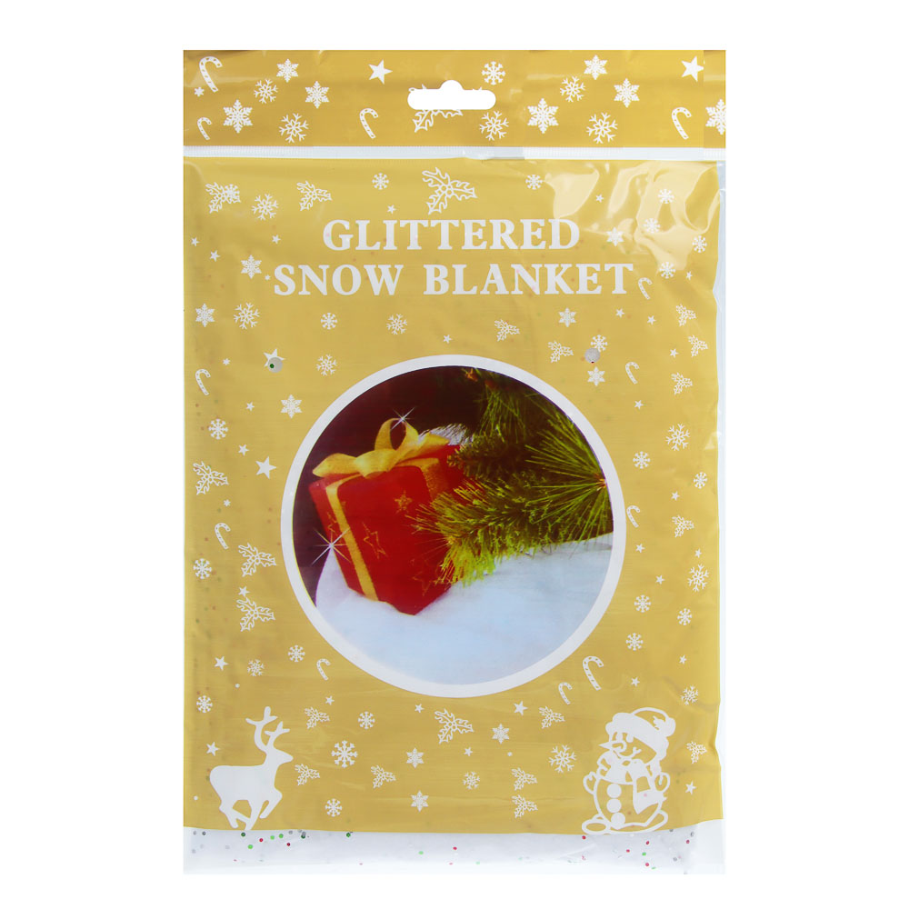 СНОУ БУМ Юбка под елку с блестками, диаметр 60см, полиэстер - #4