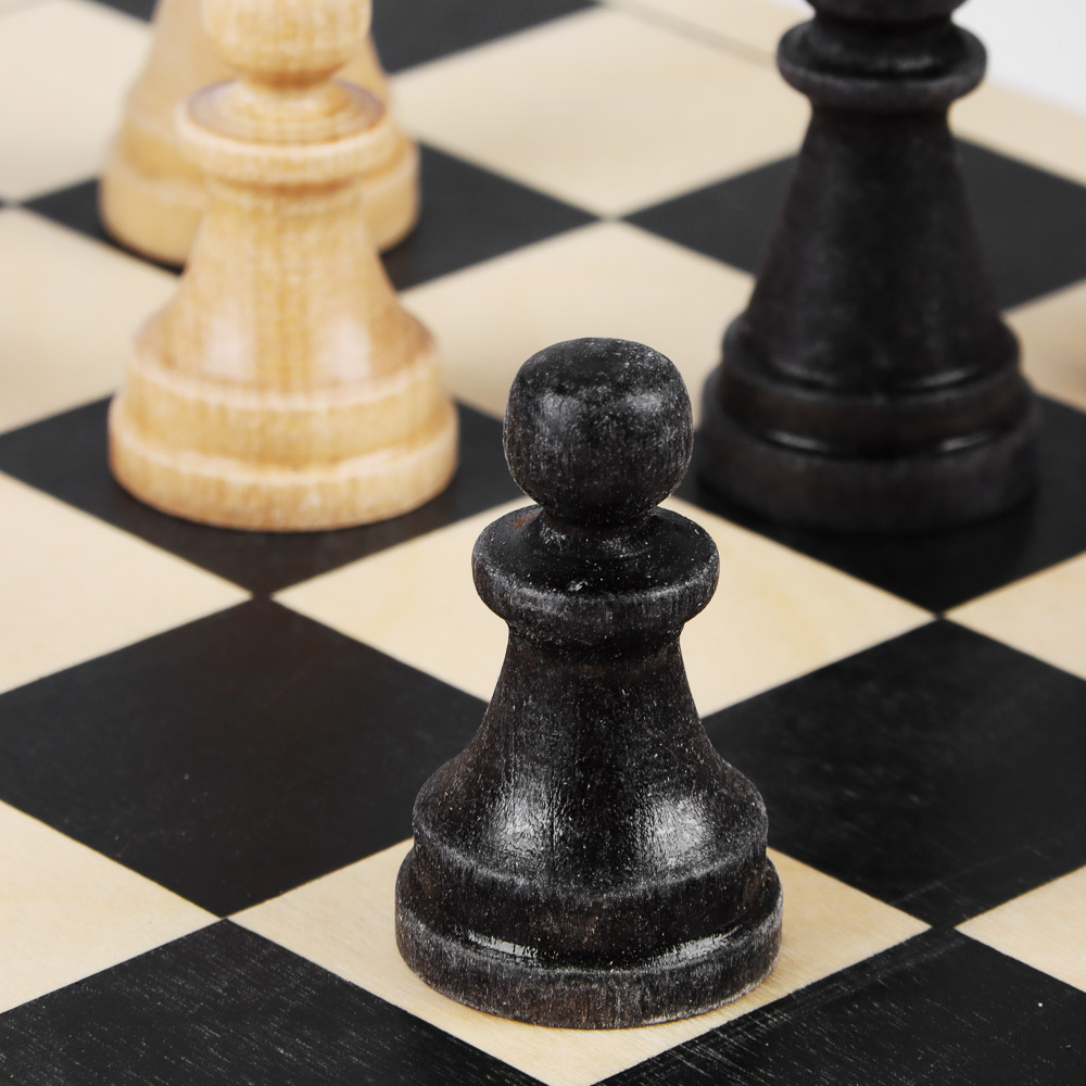 Шахматы обиходные деревянные с деревянной доской "Классика", 29x14,5x4см - #3